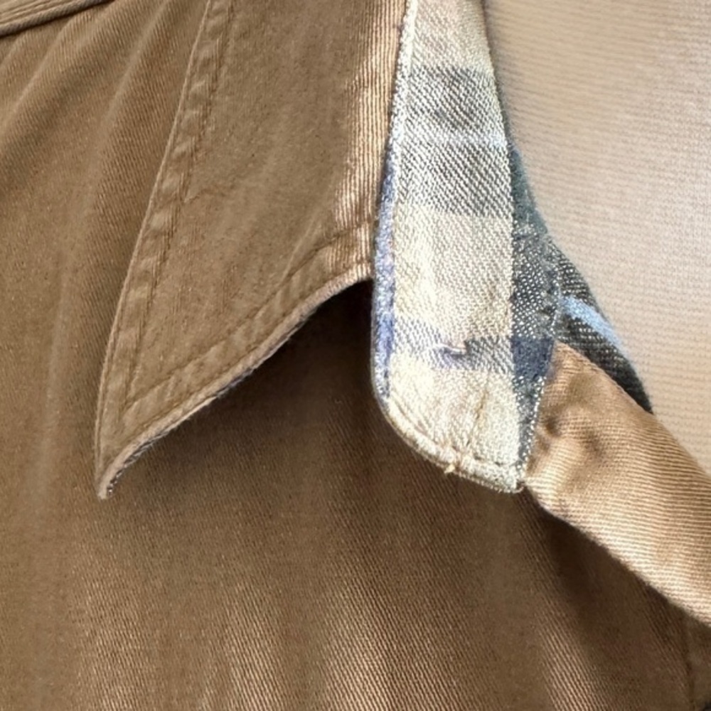 L.L. Bean Men's Casual Button-Down Shirt in Khaki Brown Size LT—fits like XL/XXL - Picture 6 of 8